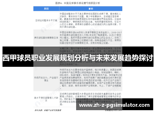 西甲球员职业发展规划分析与未来发展趋势探讨